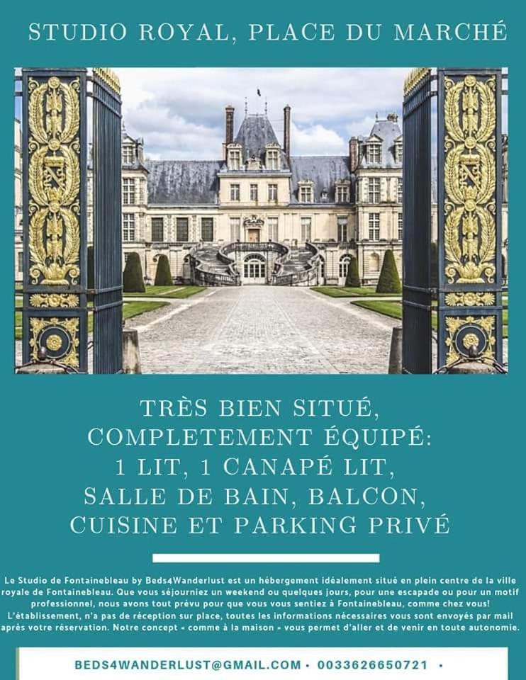 Studio Royal By Beds4Wanderlust - Place Du Marche Avec Parking Prive Fontainebleau Zimmer foto